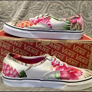VANS AUTHENTIC STYLE HAWAIIAN FLORAL LACE UP